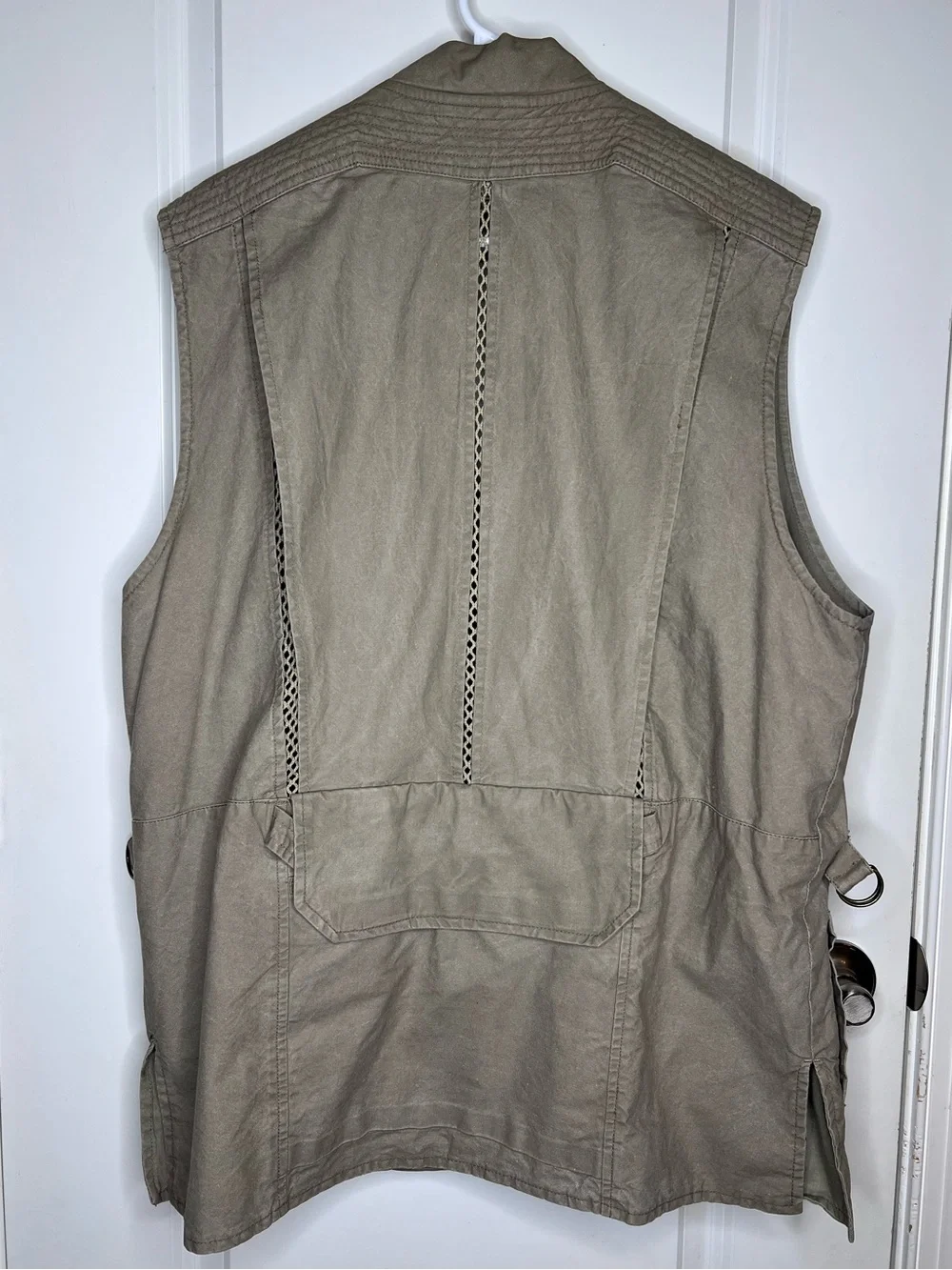 Vintage Banana Republic Safari Utility Vest Men’s Large Multi Pocket Fishing